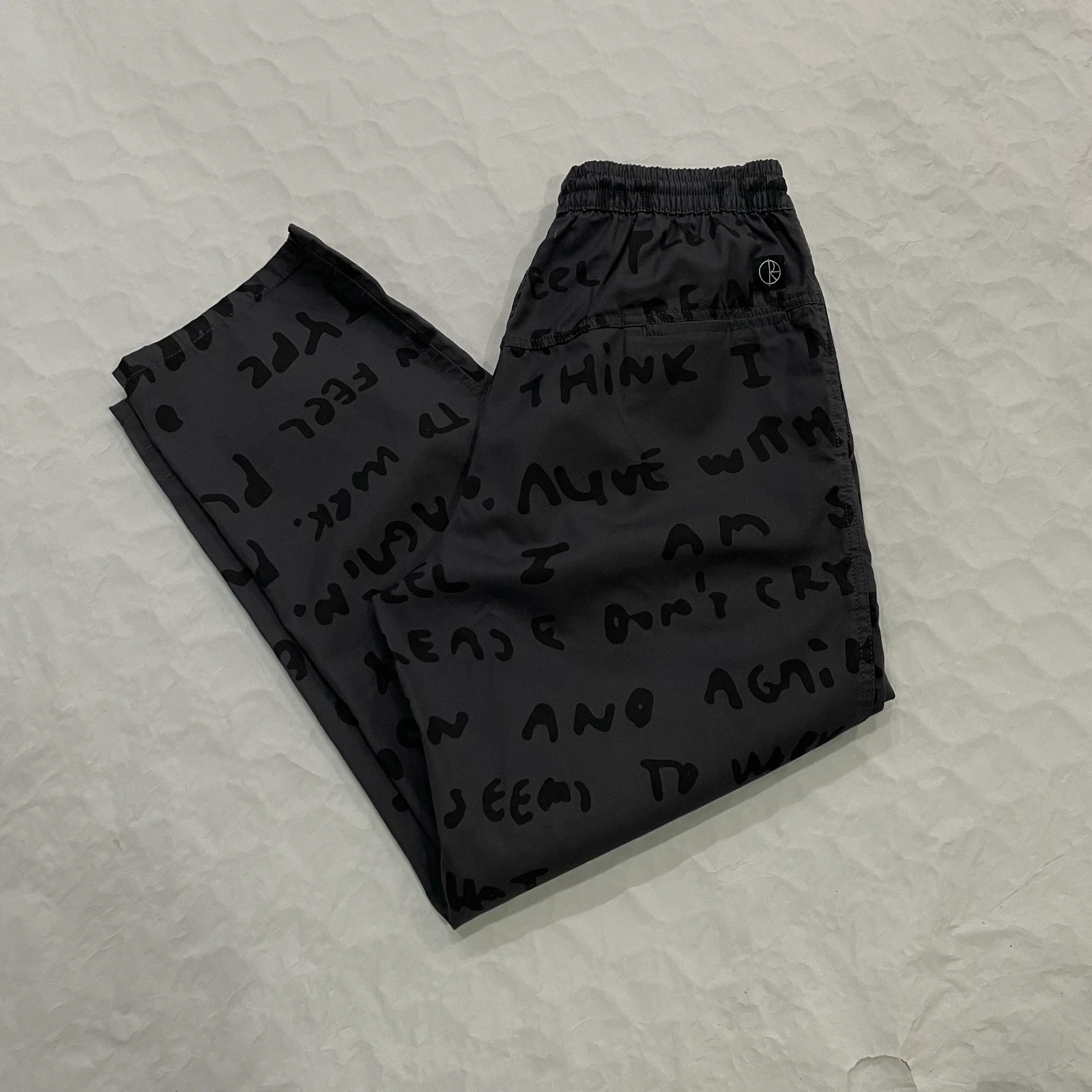 Skate Co Fleece Pants - Sad Notes Surf Pants (Graphite) – photo 2